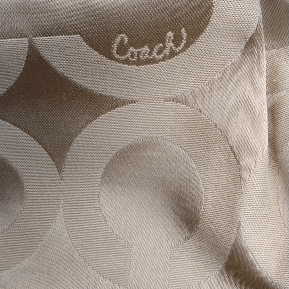 Coach Madison Signature Shoulder Bag 18650 Khaki Natural with Python Trim - Picture 11 of 12